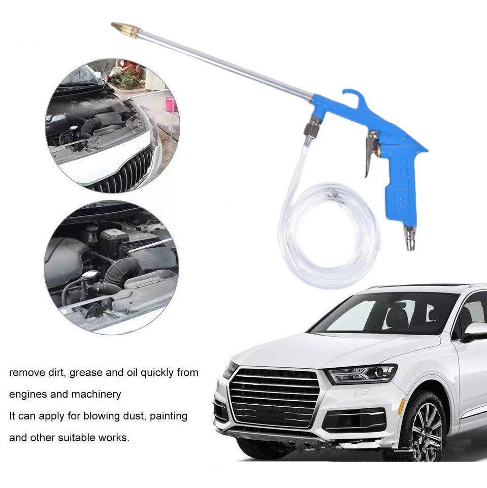 Car Blue Pneumatic Gun Air Blow Dust Spray Wash Engine Oil Sewage Cleaning Tool