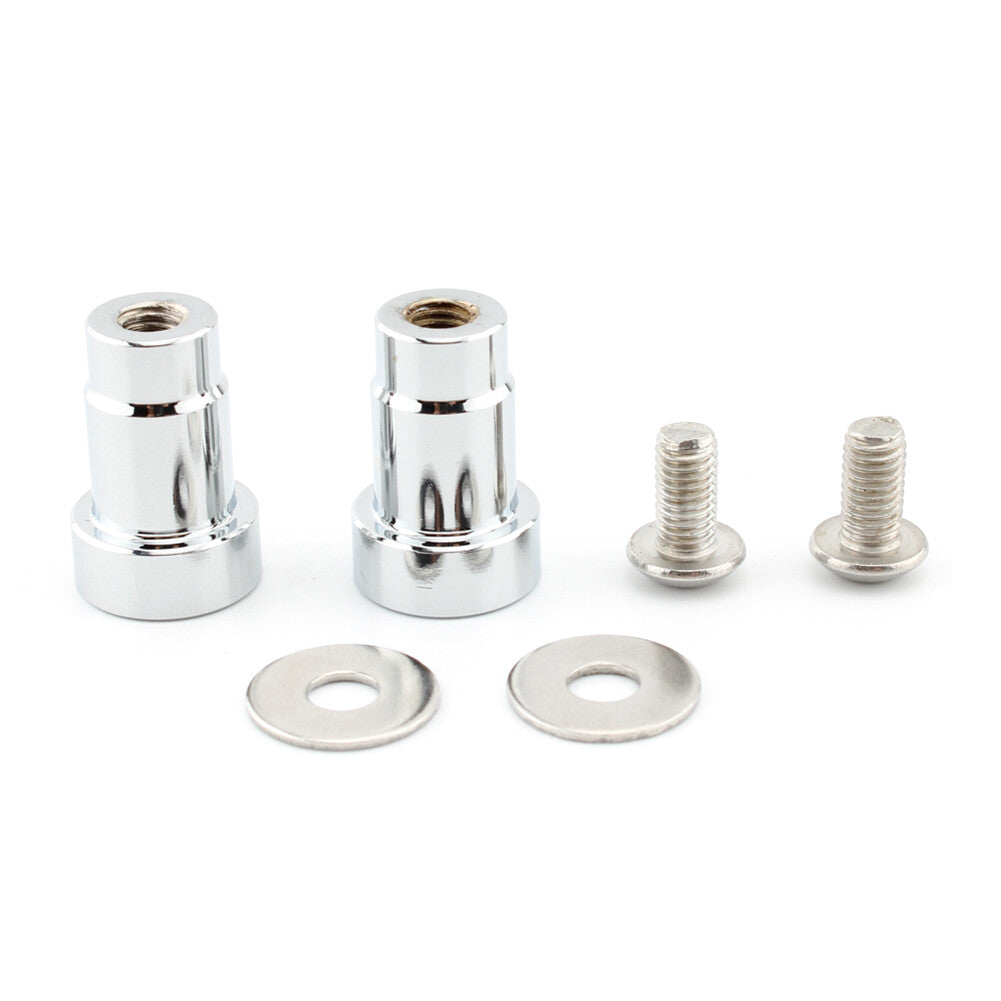 CNC Aluminum Motorcycle Mirror Hole Caps For Thruxton Silver