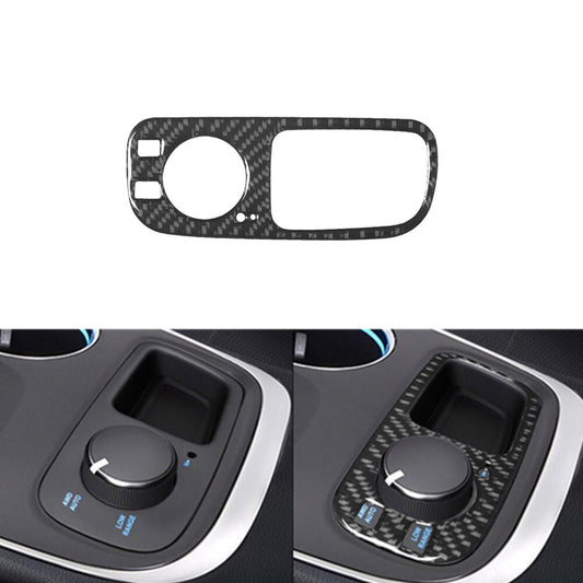 Carbon Fiber AWD Button Switch Storage Frame Trim for Dodge Durango 2014-2020
