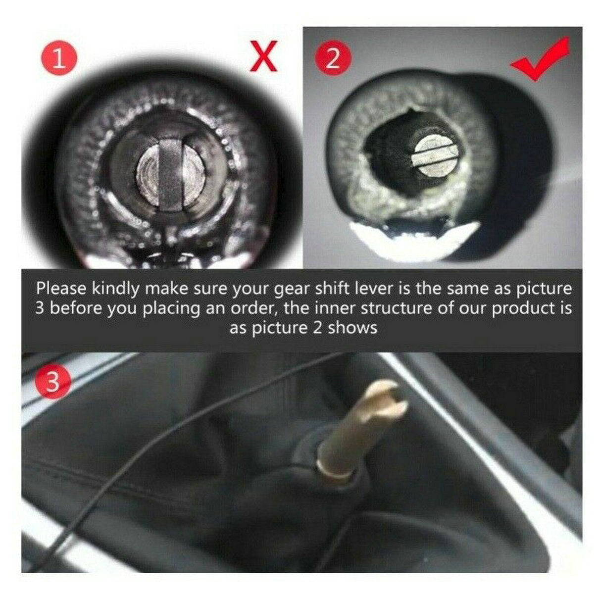 5 Speed Manual Gear Stick Shift Knob Shifter for BMW X6 M3 M5 M6 E21 E30 E36 E46