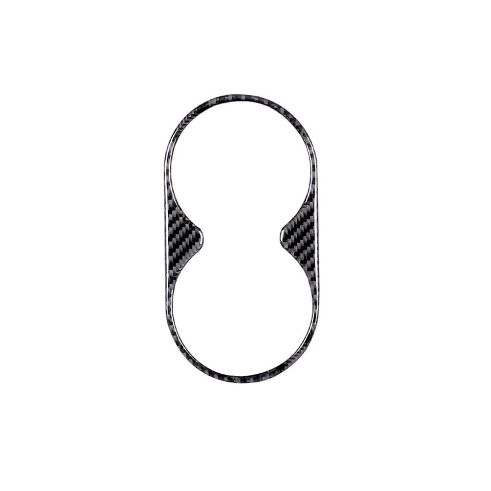 Carbon Fiber Interior Cup Holder Frame Trim Panel for Ford Explorer 2011-2014