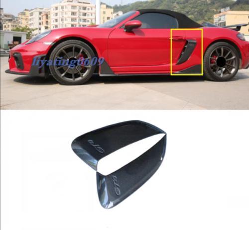 Side air intake vent cover for Porsche Cayman 981 Real Carbon GT4