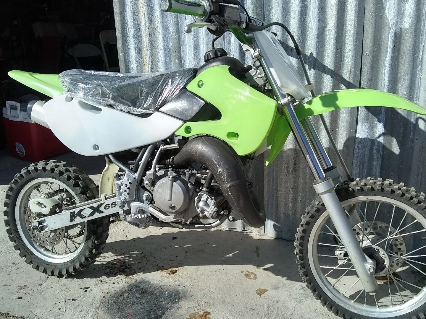 Plastic fairing kit + high for seat for Kawasaki KLX110 KX 65 FRP bikes and for Suzuki DRZ110