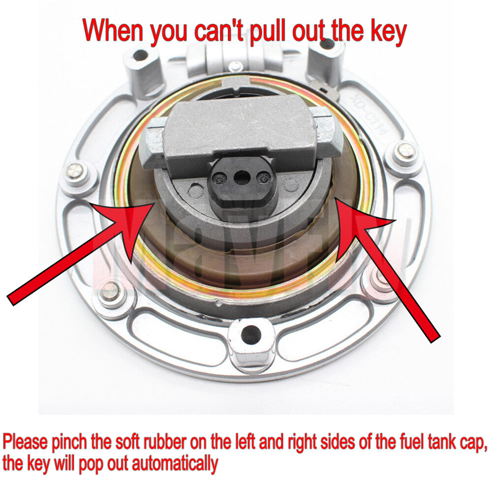Fit For CBR1100XX VTR1000F ST1300 Ignition Switch Fuel Gas Cap for Seat Lock Key Set