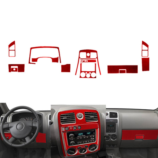 15X Red Carbon Fiber Front Dashboard(4WD) Cover For Colorado 04-12/ for Canyon 05-12
