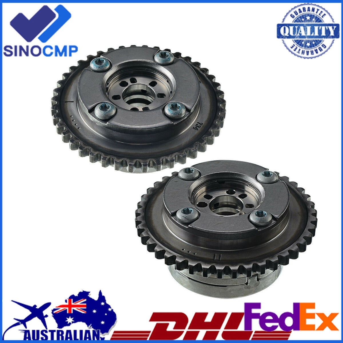 2Pcs IntakeExhaust Camshaft Actuator for Mercedes-Benz C300 CLA250 GLA250 15-17