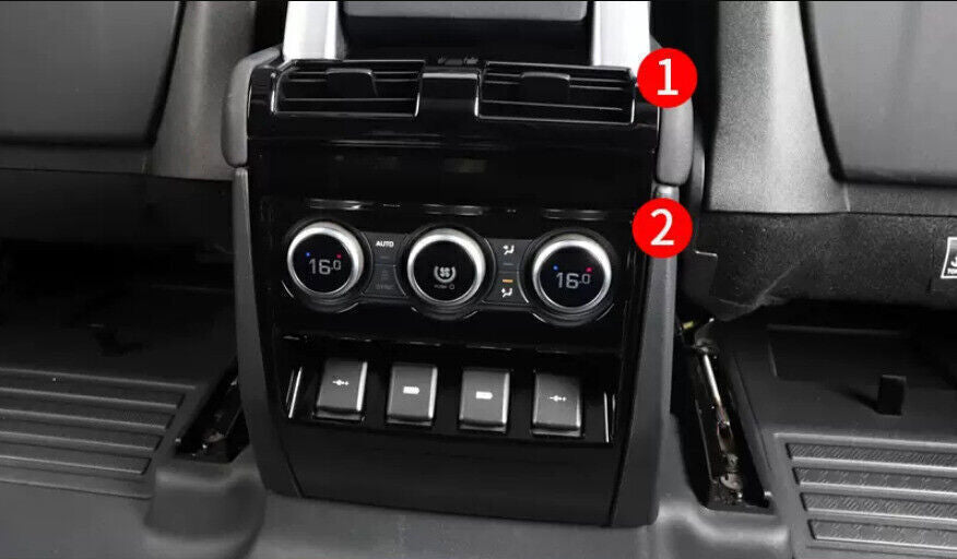 1P for Land Rover for Defender 20-25 Glossy Blakc Rear AC Air Outlet Vent Cover Trim