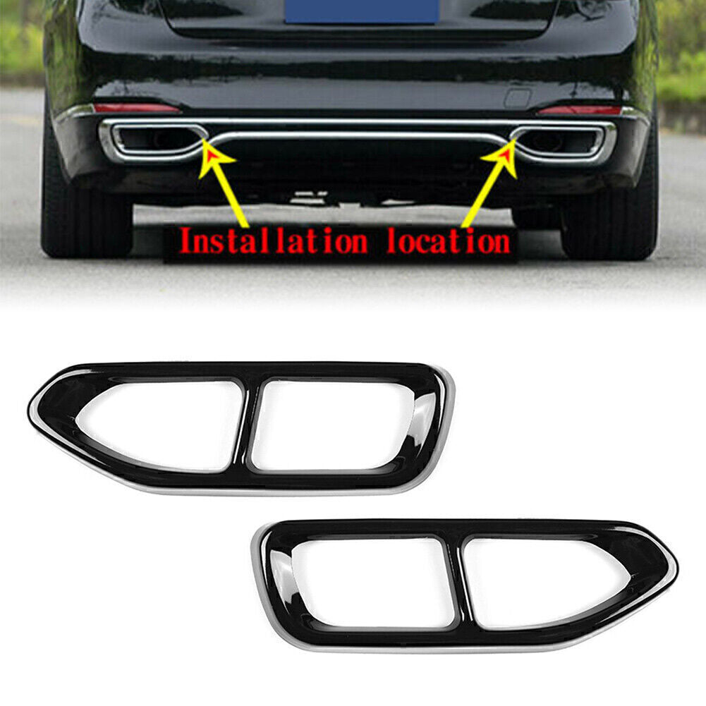 Car Tail Muffler Exhaust Pipe Output Cover Trim Fit for BMW 7 Series G11 G12 16-18