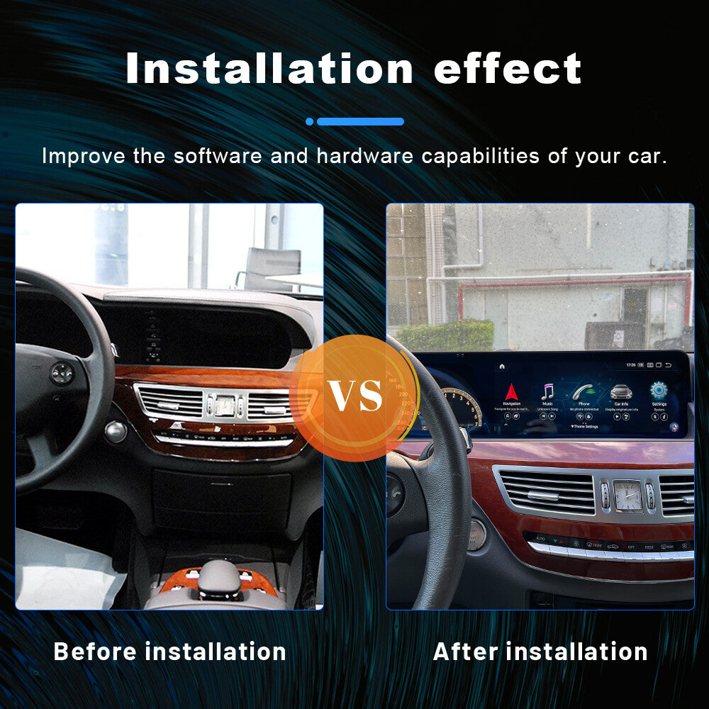 8G+128G for Mercedes-Benz S Class W221 2006-2013 Car GPS Nav Wifi Stereo Carplay