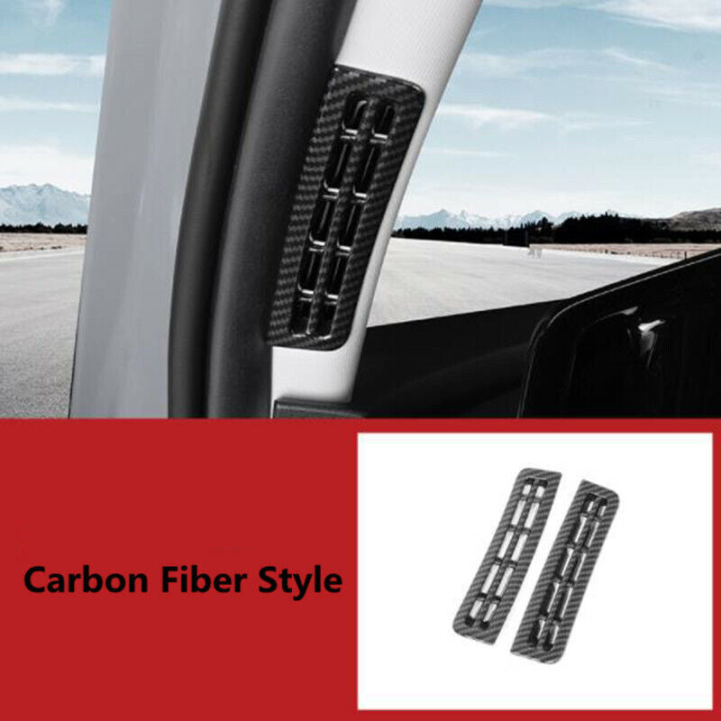 Carbon Fiber Front Upper Air Outlet Vent Cover Trim for Hyundai for Elantra 2021-22