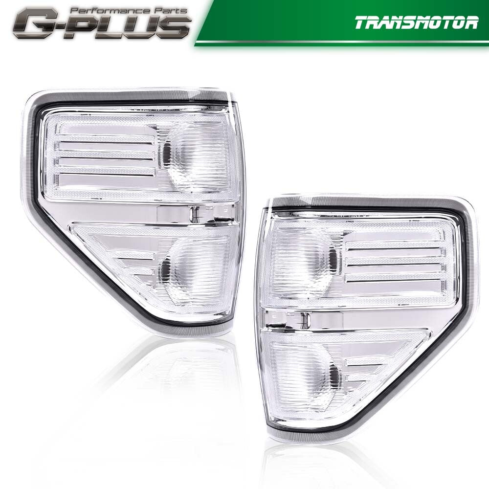 Suitable for 2009-2014 for Ford F-150 pickup chrome/clear rear taillight and brake light