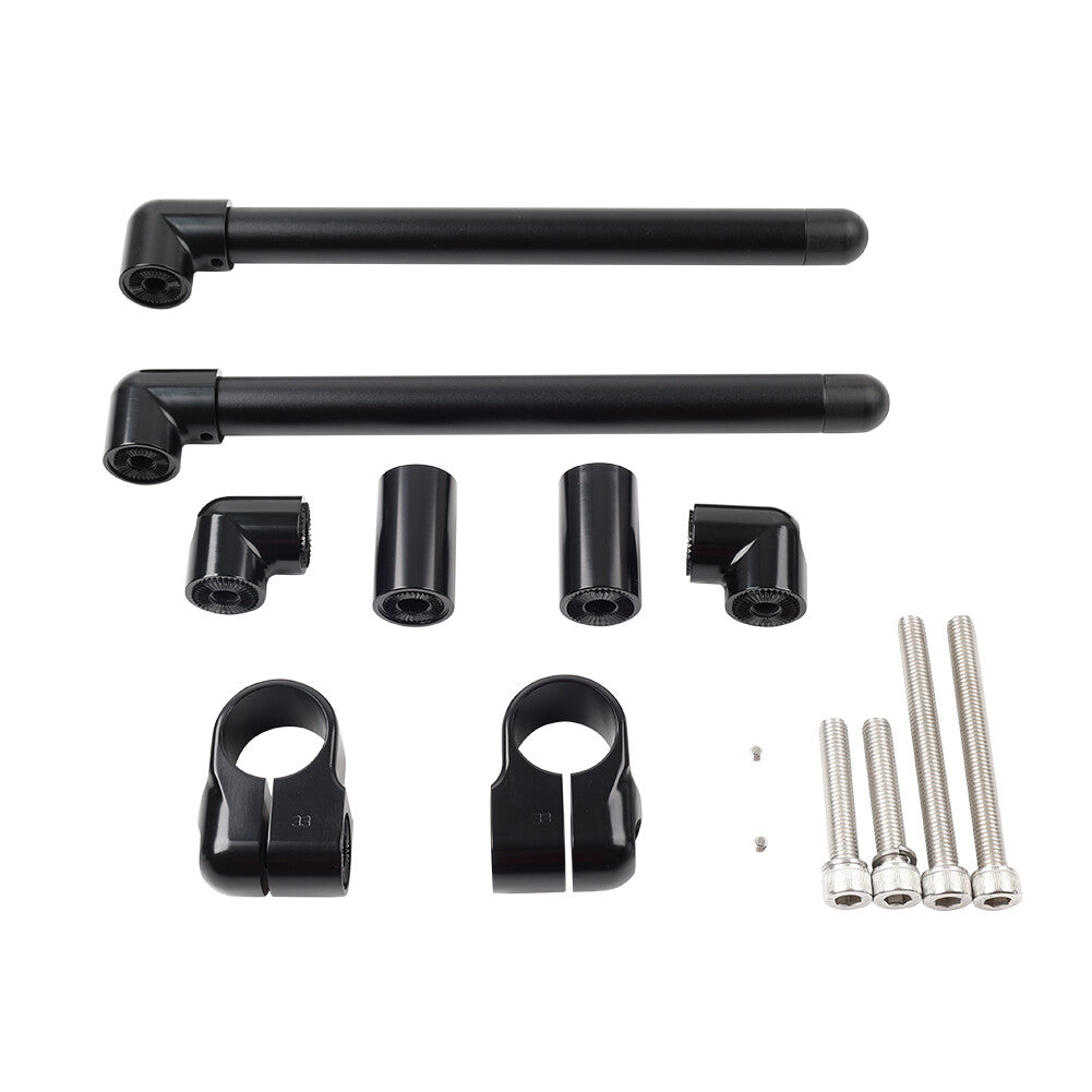 Motorcycle 33MM Cafe Racer Bars 7/8 Universal Clip-On Handlebar Fork Tube