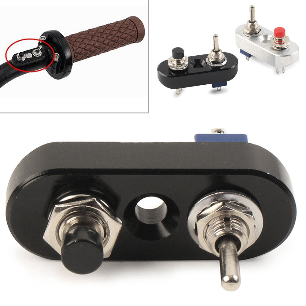 7/8 Handlebar for Mini Dual Toggle Switch Push Button For Horn Headlight ON-OFF