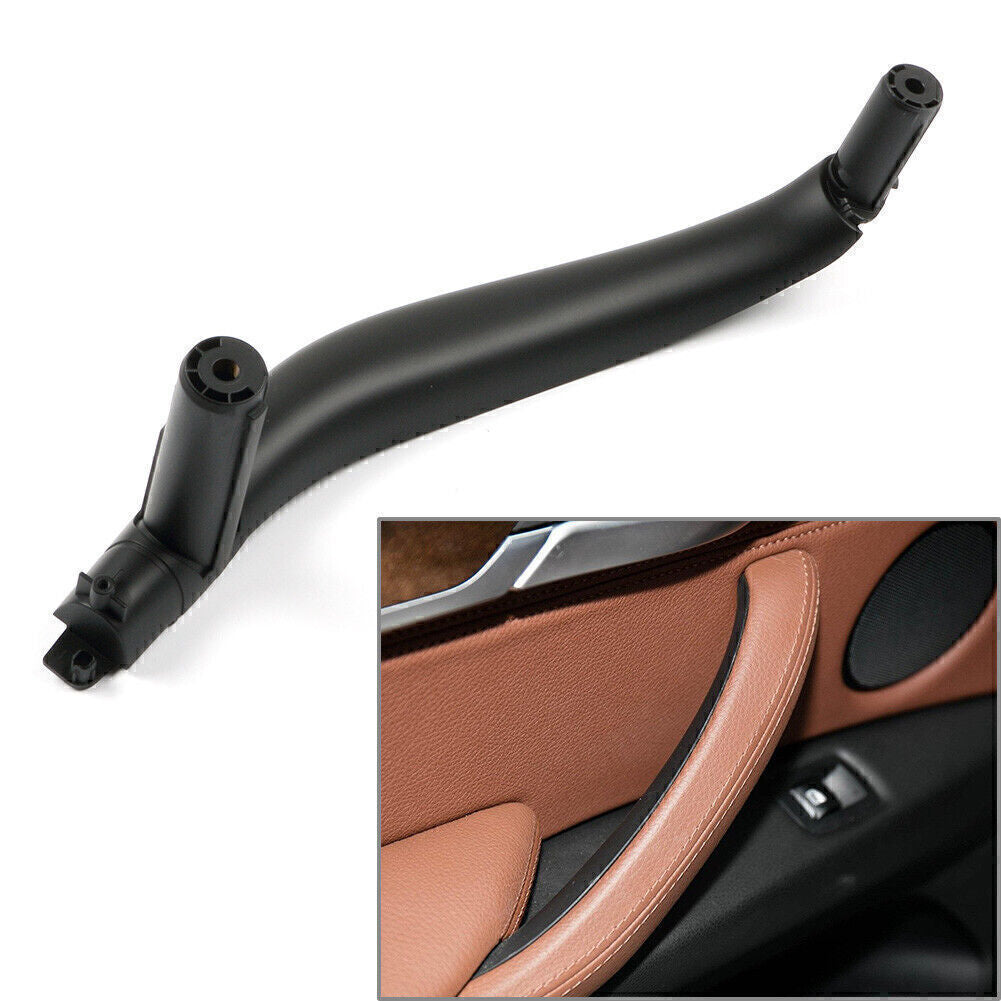 1pcs Inner Interior Door Pull Handle Trim Cover for BMW X5 X6 F15 F16 Black