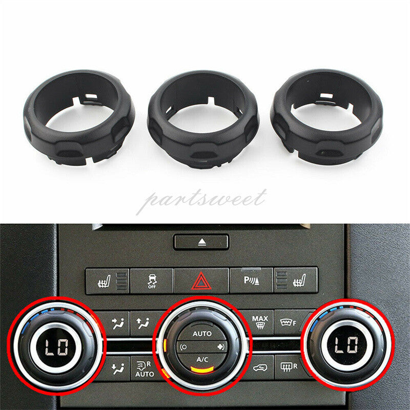 3pcs Car Air Conditioning Control Panel Knob for Land Rover Discovery 4 2009-16