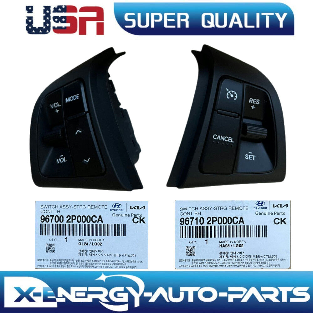 LH+RH Steering Wheel Cruise Control Switch For (11-12) for Kia Sorento