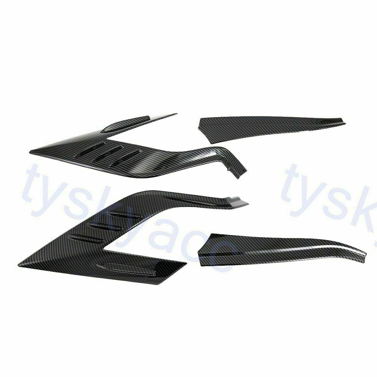 for Toyota RAV4 2019-2023 Carbon Fiber Texture Rear Tail Light Lamp Cover Trims