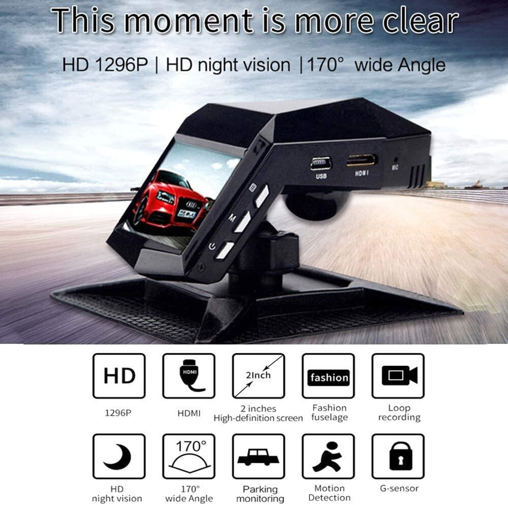 170¡ã Dash Cam Recorder Car Camera HD 1080P Car DVR Video G-Sensor Night Vision