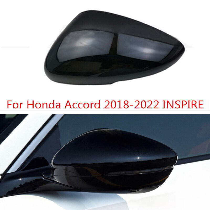 Black LH Car Rearview Mirror Cover cap shell for Honda Accord 2018-2022 INSPIRE