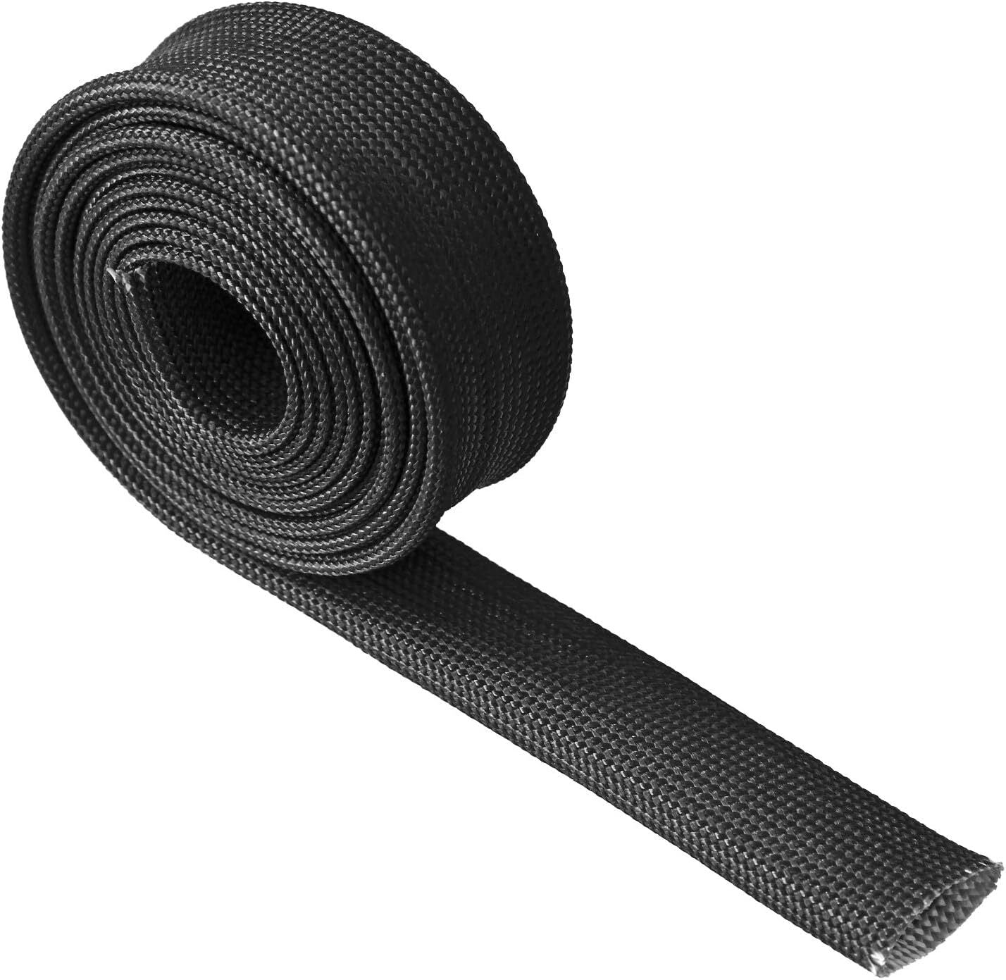 Heat hose fiberglass-wrapped shield 10ft-15mm 5/8inch wire fuel line heat shield