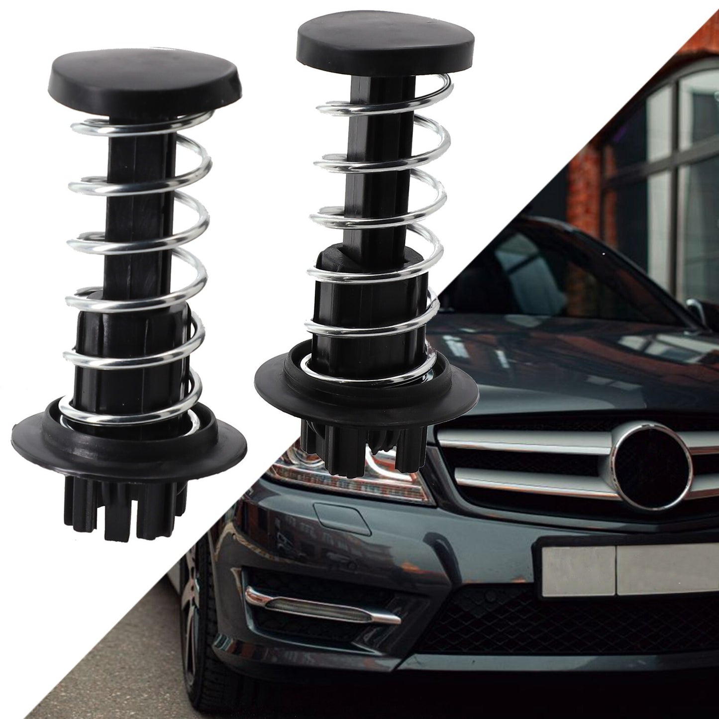 2-Pack Car Protective Cover Spring Parts A2048800227 for Mercedes C250 2010-2012 85x40mm