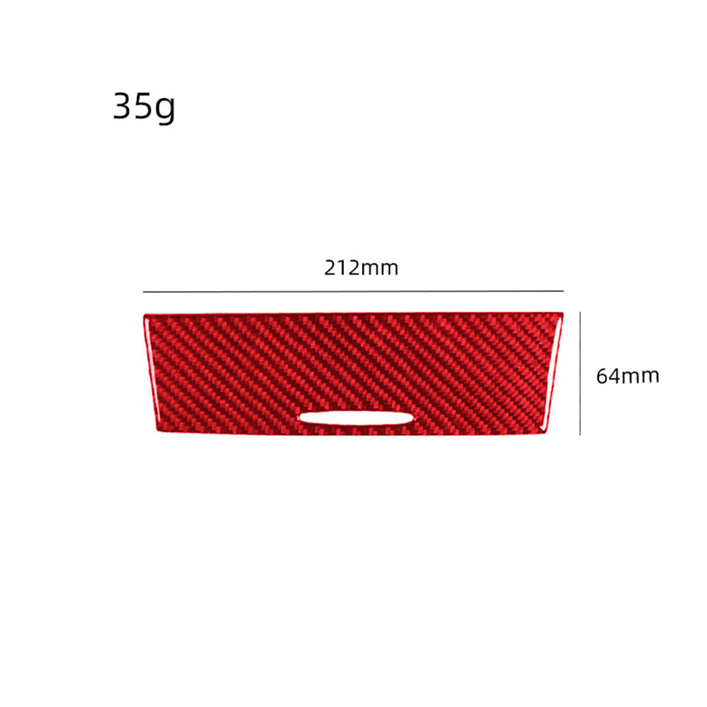 Red Carbon Fiber Interior Cover Trim Fit for Chrysler 300 2015-Up