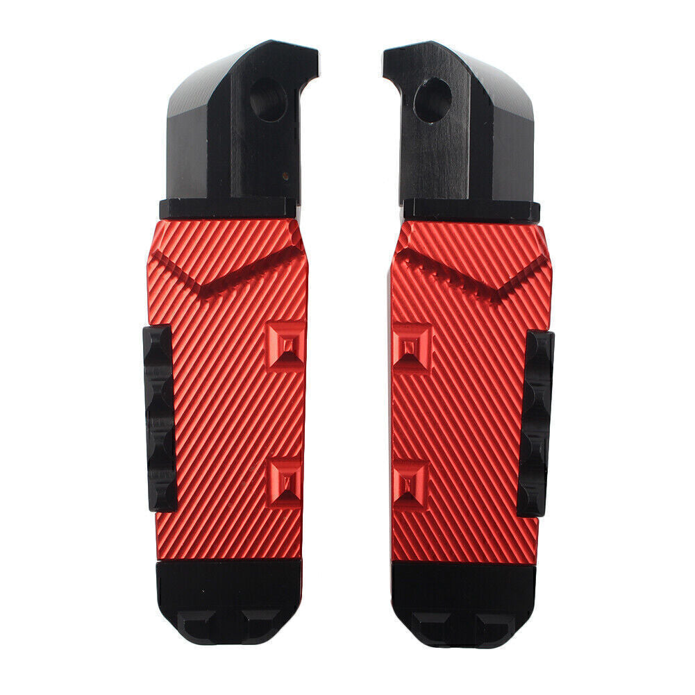 CNC Rear Passenger Footrests Foot Pegs Pedal Pads Fit for Yamaha FZ1 YZF R3 Red
