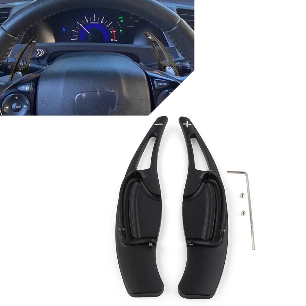 Steering Wheel Shift Paddle Shifter Extension for Honda for Civic 9th 2012-15 Black