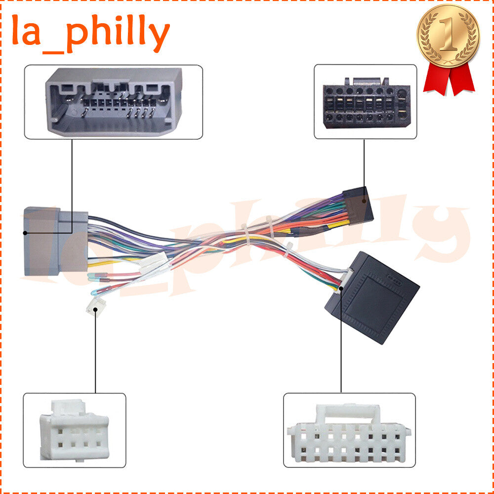 for Jeep for Wrangler JK 2008¨C17 Stereo Radio Car 16pin Android Wiring Harness Kit