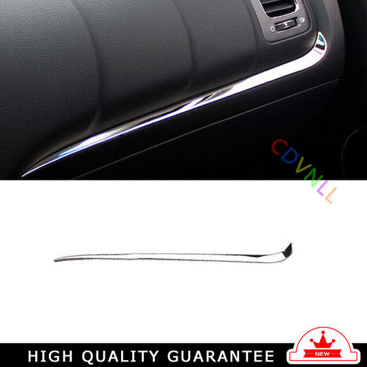 Car Dashboard for Co -Pilot Strip Cover Trim for Kia K3 Forte 2014-2018 Chrome Steel