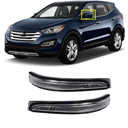 A pair of mirrored turn signals are suitable for the for Hyundai Santa Fe Sport IX45 3.0 2014-2016.