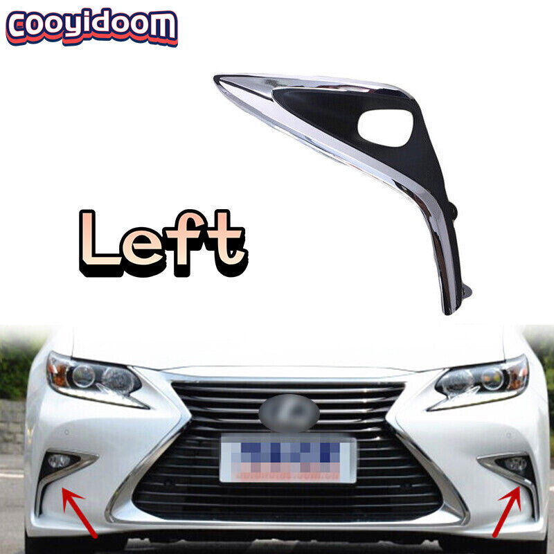 Left front fog light bezel cover for Lexus ES300h ES350 2016 2017 ABS