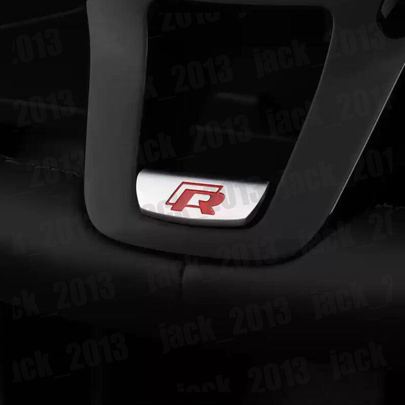 Steel R Steering Wheel Sequin Cover Trim for Volkswagen for VW for Passat 2016-2024