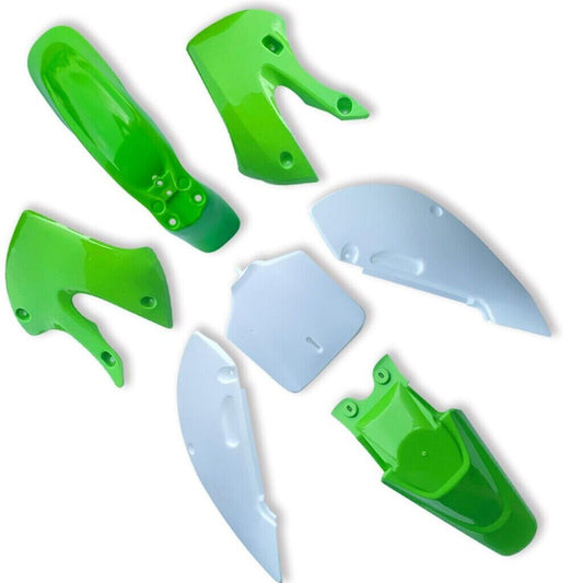 ABS Plastic Fender Fairing Body Work Kit Set for Kawasaki KLX110 Dirt Pit Bike