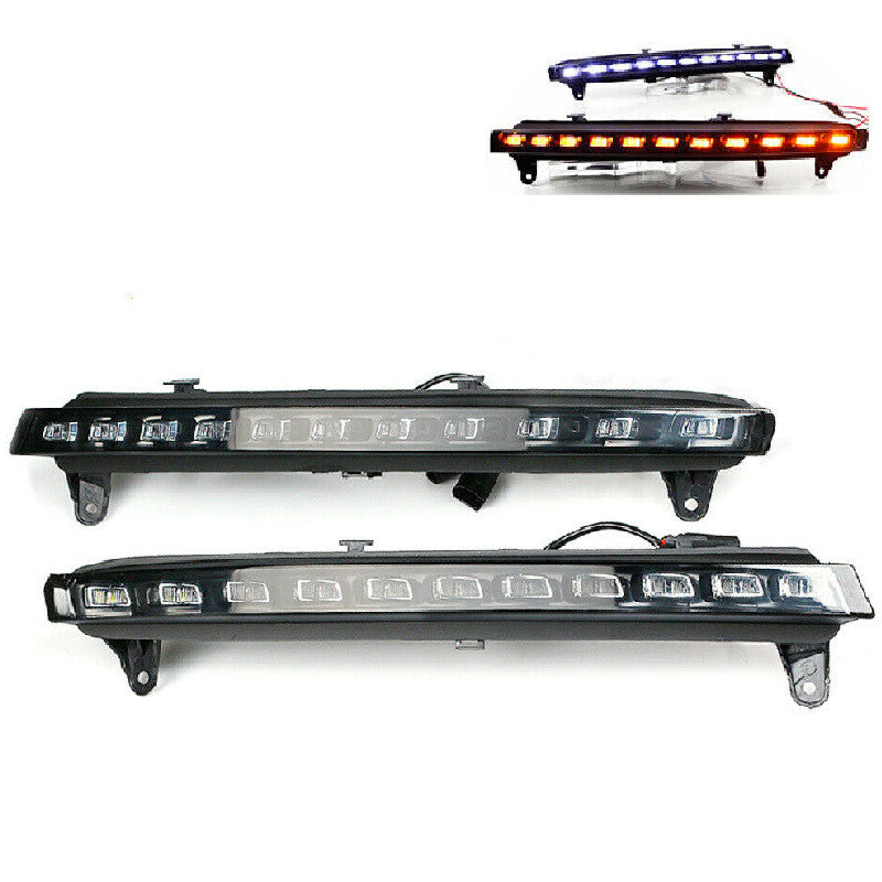 LED DRL Daytime Running Lights Turn Signal White Yellow for Audi Q7 2007 - 2009