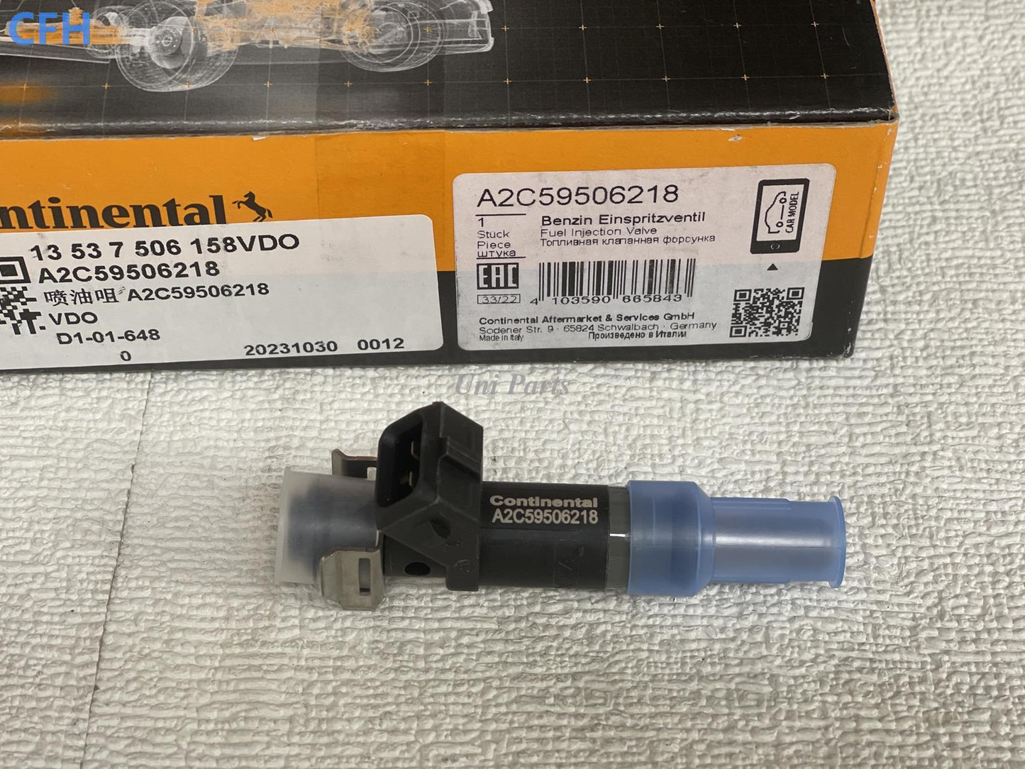 13537506158 VDO 4 pcs Fuel Injector for BMW 116i 118i 120i 316i 318i 320i