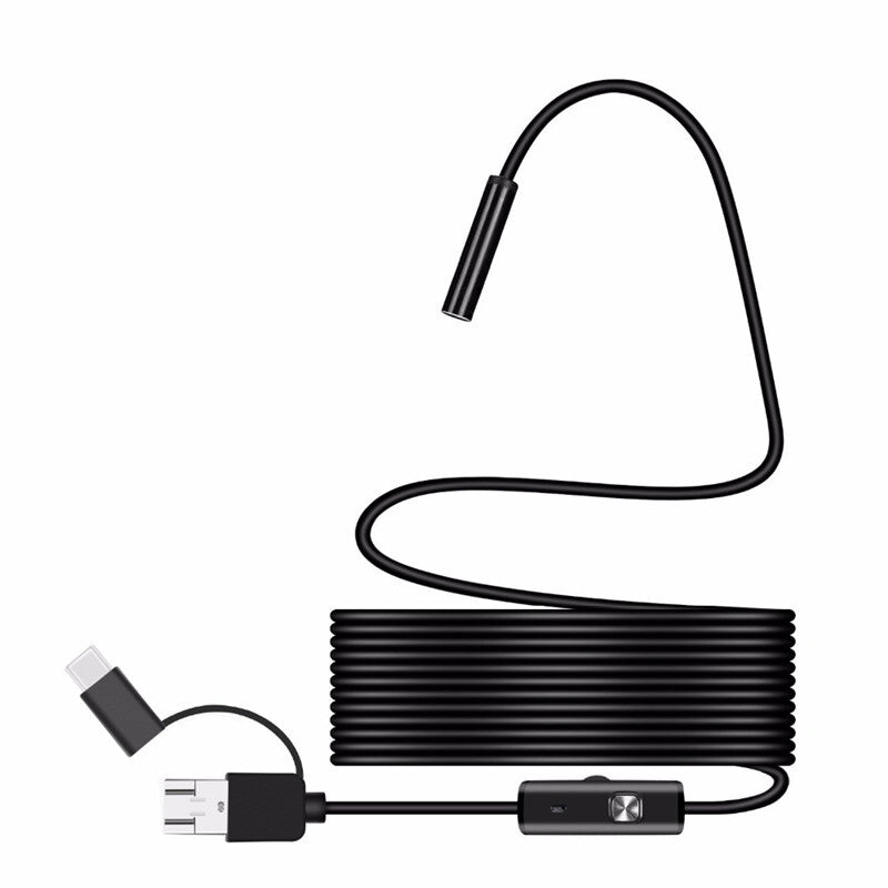 Car Waterproof 8MM 3in1 Industrial Endoscope Camera Inspection Borescope Tool