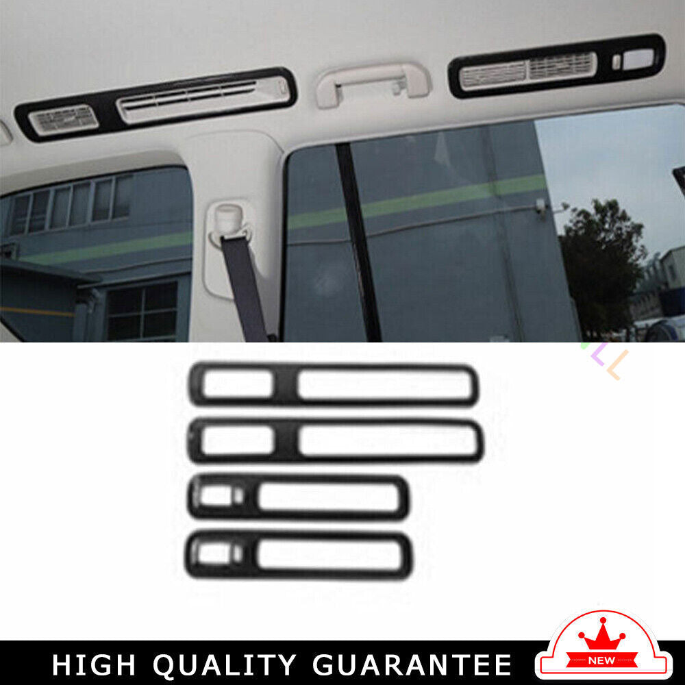 Rear Air Outlet Vent Frame Trim 4PCS for Nissan Armada Y62 2017-20 Carbon Fiber