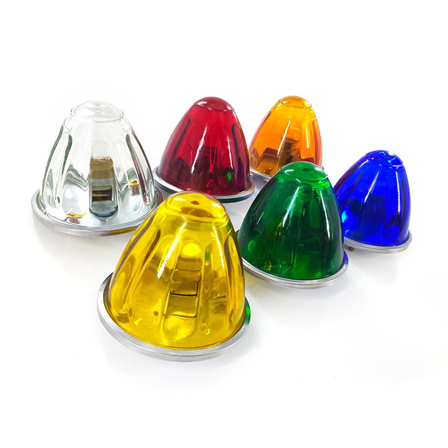 Lightweight Clear Glass Lens Light Kit 1156 1-Line Incandescent Watermelon LED Bulb