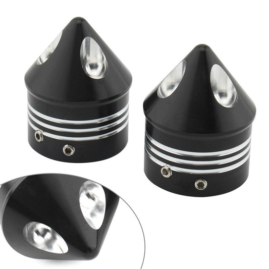 Front Wheel Axle Nut Covers Cap Fits for Harley Touring Road Glide Dyna Softail