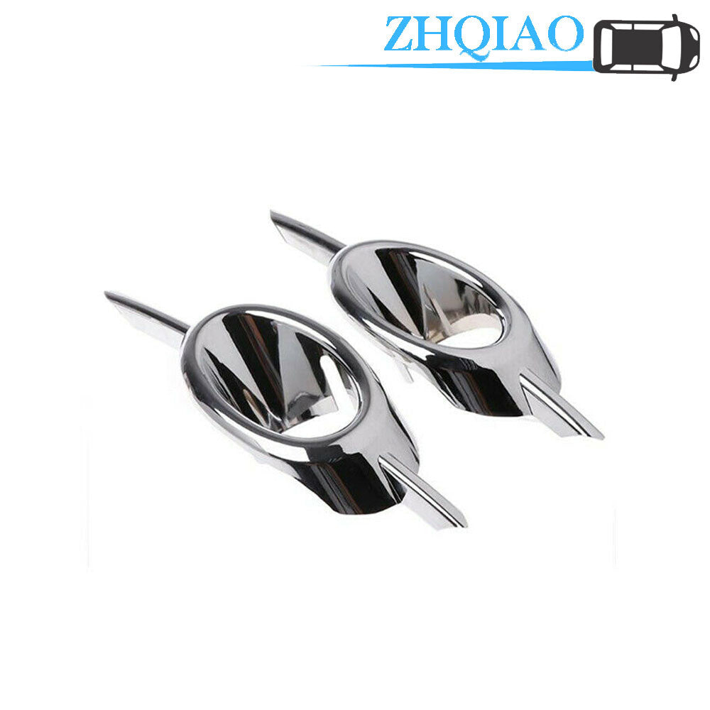 2x Chrome Front Fog Lamp Decorative Cover Trim Fits for Chevrolet for Cruze 09-14