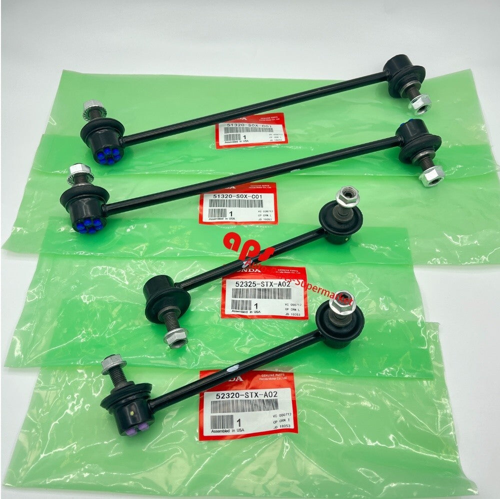 Equipment Manufacturer 4-Piece Front and Rear Rocker Stabilizer End Chain Kit for 07-15 Pilot MDX ZDX
