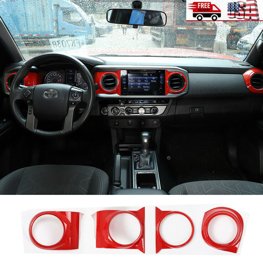 2 Black front fog light bumper light cover trims for Toyota FJ Cruiser 2007-2014