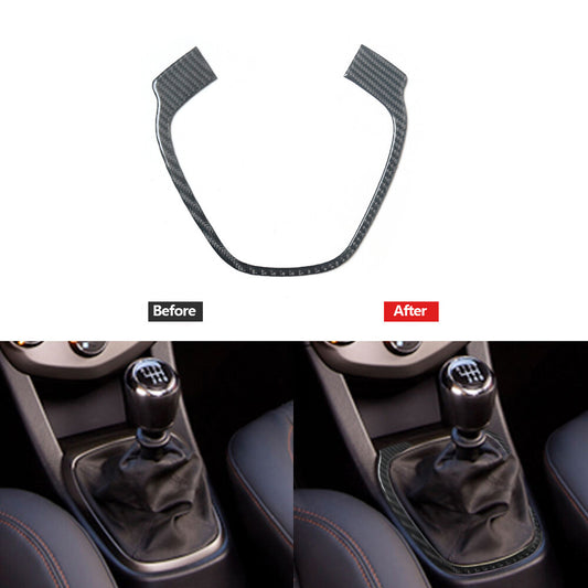 Carbon Fiber Manual Gear Shift Panel Cover Trim for Chevrolet Sonic 2012-2016