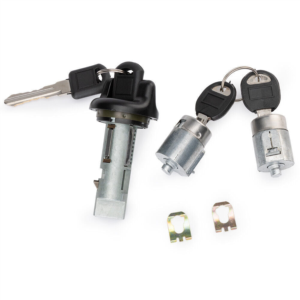 for GMC for Chevy Ignition Switch Lock Cylinder W/2 Door Lock Cylinders W/2 Keys