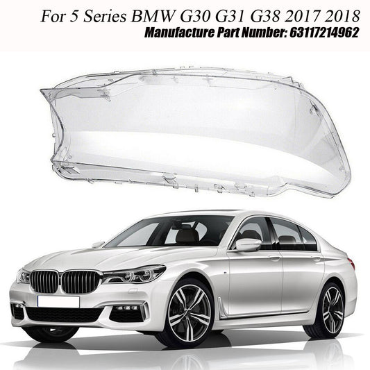 Right-side headlight lens cover for BMW 5 Series G30, G31, G38 (2017/2018-)