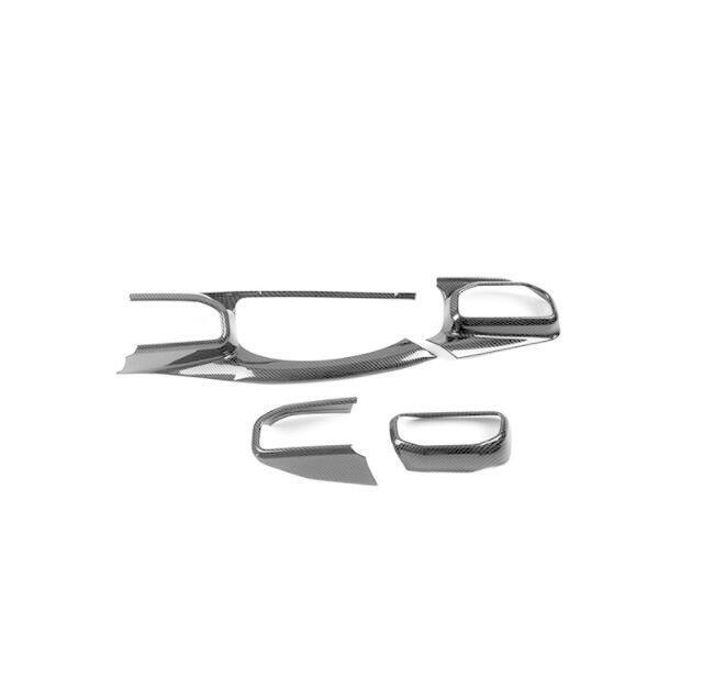 Car for Ford Explorer 20-22 4PC Carbon Fiber Central Console Dashboard Vent Trim