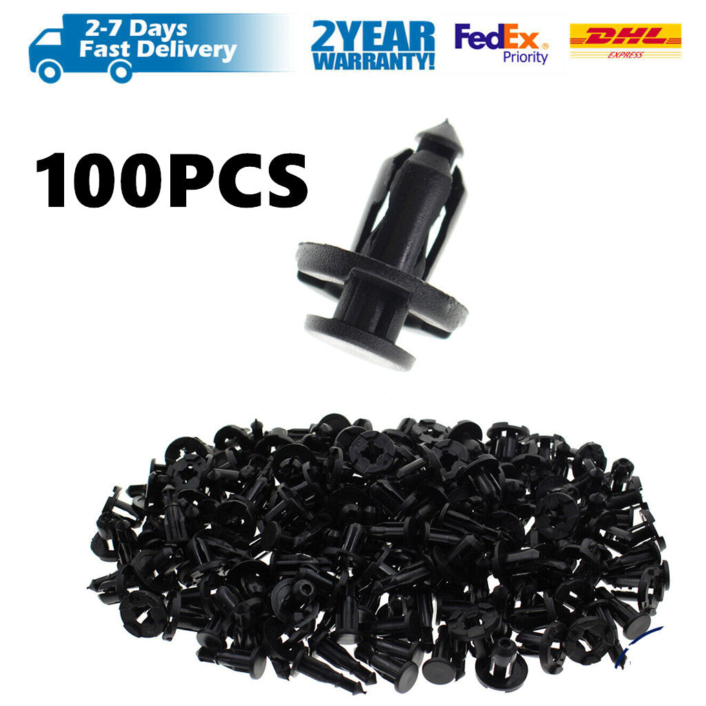 100-piece pack of 10mm fender clips for Subaru WRX BRZ 90914-0007