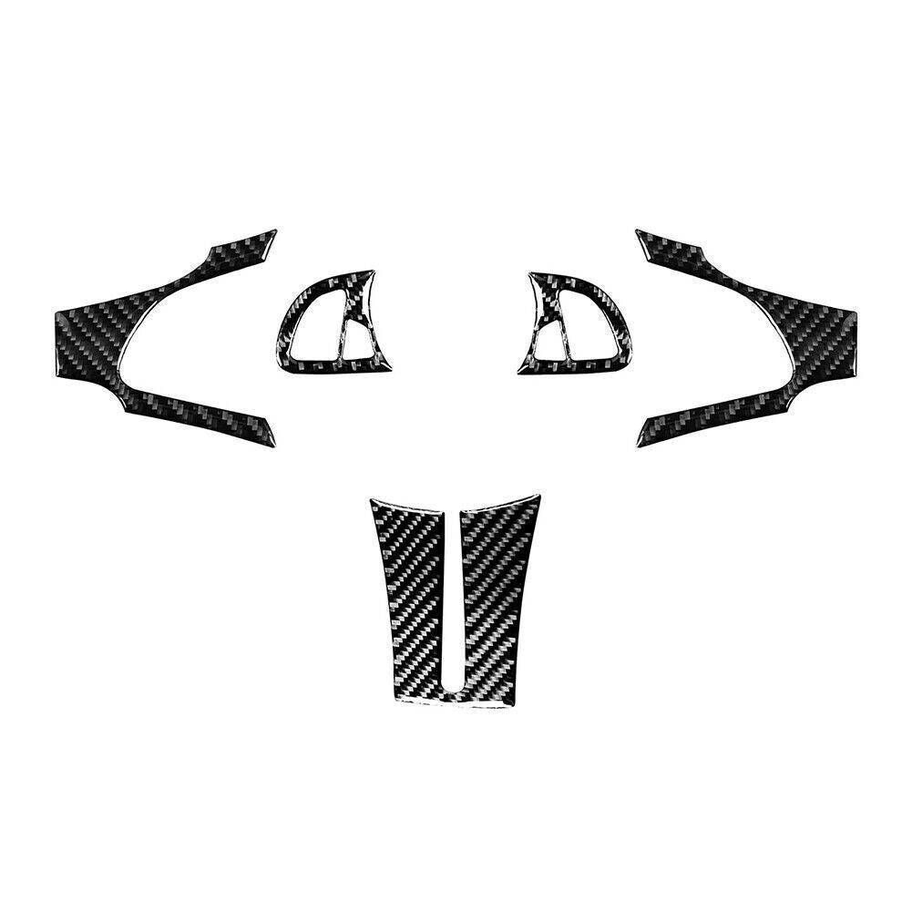 5 Pcs Carbon Fiber Steering Wheel Kit Cover Trim for BMW Z4 E85 2003-2008 2007