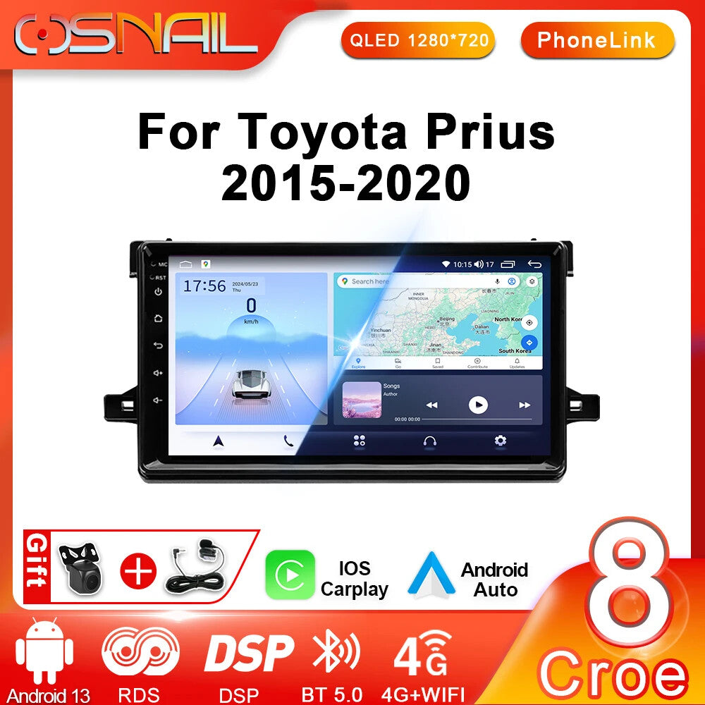 for Toyota Prius XW50 Multimedia Player Stereo DSP GPS Navi 4G Android Car Radio